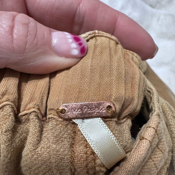 Free People Casual Brown Drawstring Shorts - Picture 4 of 4